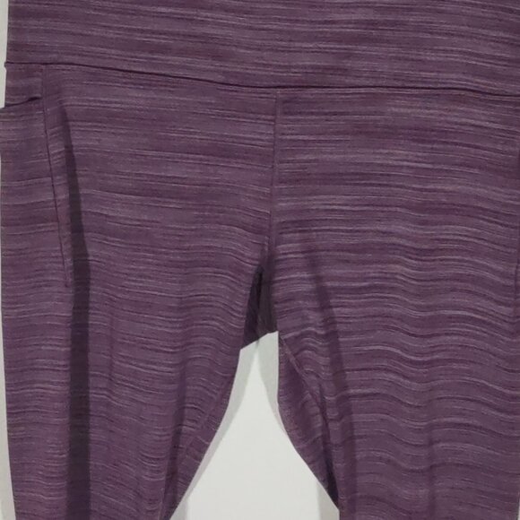 Athleta Salutation Stash Pocket II Space Dye Capri Cascadia Violet Size 2x - Picture 6 of 6
